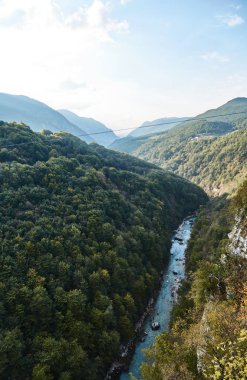 Avrupa'nın en derin kanyon. Tara river Kanyonu. Karadağ. 