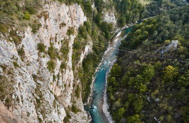 Avrupa'nın en derin kanyon. Tara river Kanyonu. Karadağ. 