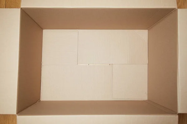 Cajas móviles. caja de cartón. pila de cajas —  Fotos de Stock