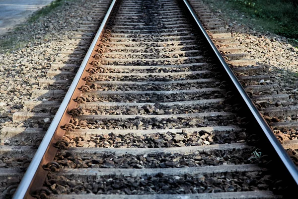 Tropikal yakın çekim demiryolu raylar. 