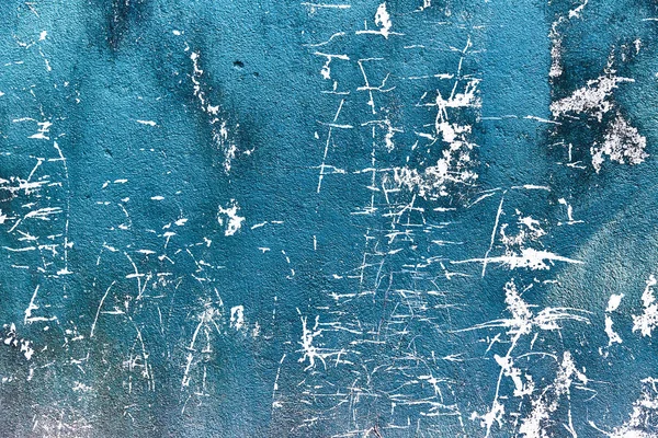 Viejo muro de hormigón azul maltrecho. Textura . — Foto de Stock