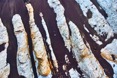 Uçurumun dibinde Taş dokusu.