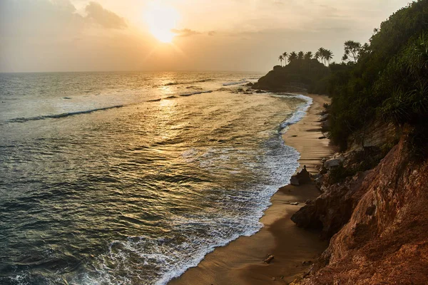 Luchtfoto van zuur strand in Sri Lanka — Stockfoto