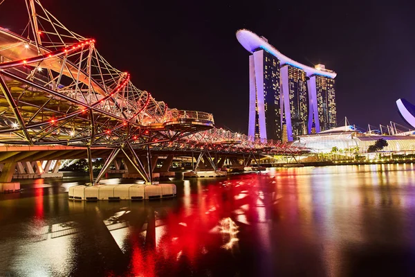 Singapur, Singapur: Mart 19 2019: Marina Bay Sands Luxury Hotel, Singapur. — Stok fotoğraf