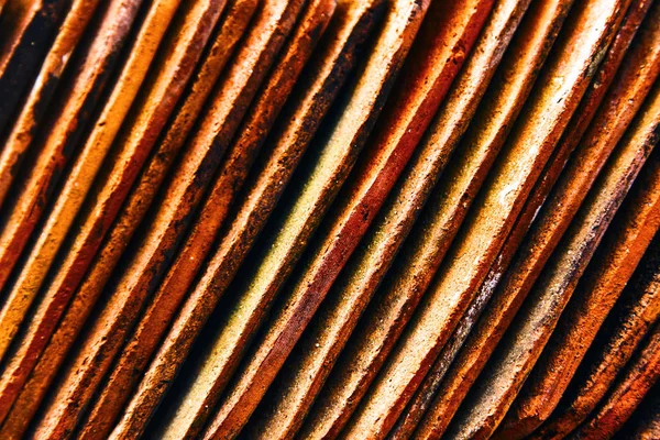 Kahverengi ve turuncu çizgili parlak taş doku — Stok fotoğraf