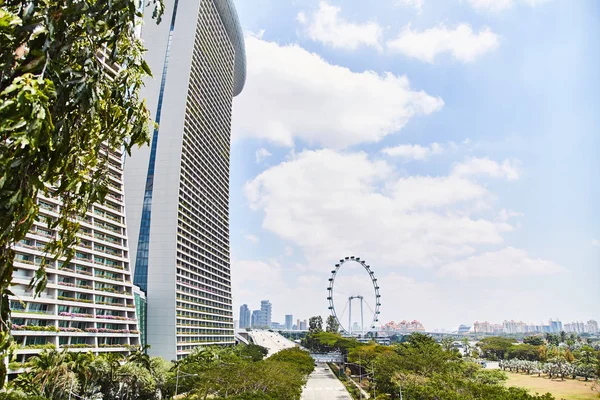 Singapur, Singapur: Březen 19 2019: Marina Bay Sands luxusní Hotel, Singapur. — Stock fotografie
