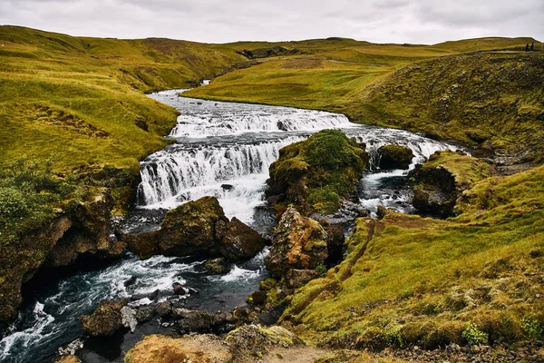 Skoga-folyó Izland déli részén — Stock Fotó