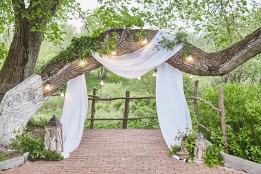 Düğün töreni. Dekor düğün kutlaması.