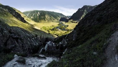Güzel ve görkemli bir görünüm ve doğal bir Panoraması ve 