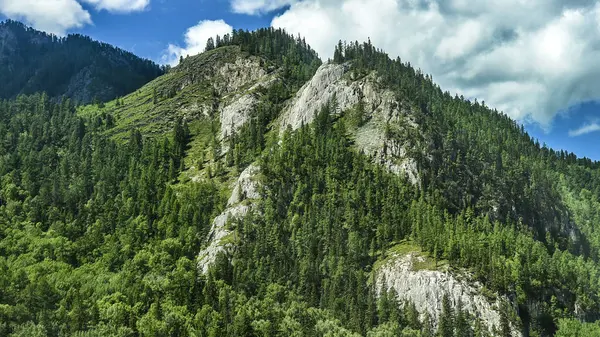 Belas Vistas Paisagem Natureza Altai Paisagem Majestosa Altas Montanhas Falésias — Fotografia de Stock