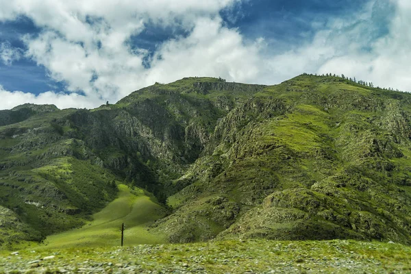 Hermosas Vistas Paisaje Naturaleza Altai Majestuoso Paisaje Altas Montañas Acantilados — Foto de Stock
