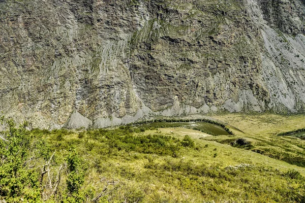 Belas Vistas Paisagem Natureza Altai Belo Vale Rio Montanha Desfiladeiro — Fotografia de Stock