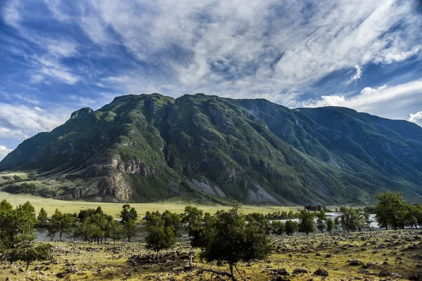 Hermosas Vistas Paisaje Naturaleza Altai Roca Fondo Barranco Montañas Rocas — Foto de Stock
