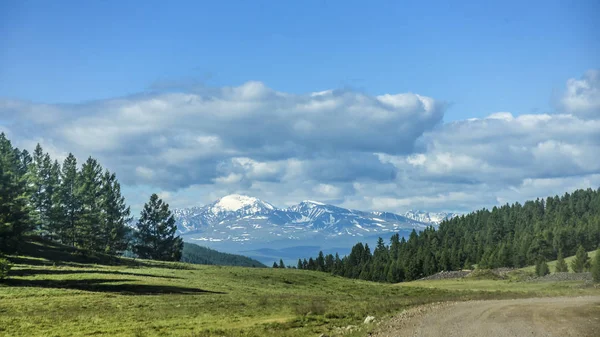 Schöne Ausblicke Und Landschaft Der Altai Natur Blick Auf Straße — Stockfoto