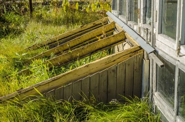 Dorf Und Land Herbst Schönes Dorf Und Hütten Und Ein — Stockfoto