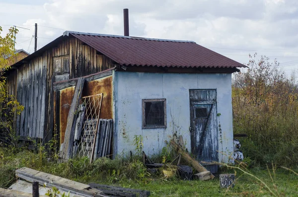 Köy Kırsal Kesimde Sonbahar Güzel Köy Yazlıklar Sonbahar Öğleden Sonra — Stok fotoğraf