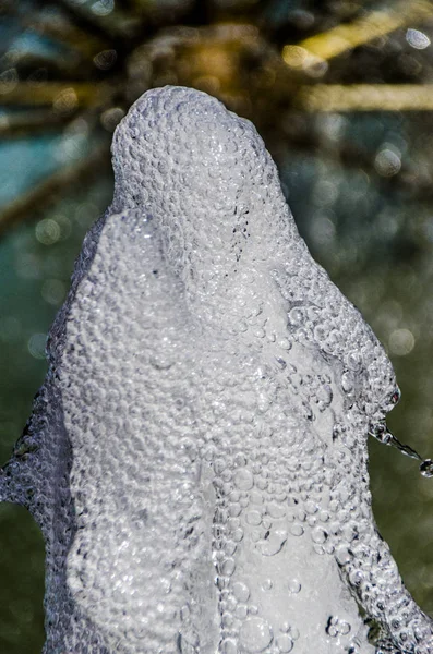 Mooie Originele Fonteinen Omgeving Een Prachtige Fontein Met Een Interessante — Stockfoto