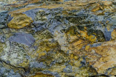 Güzel ve özgün doku. Karmaşık, anlaşılmaz, özgün ve ilginç doku, desen ve arka plan taşı, kaldırım taşı döşeli yakın mesafeden ve makro.