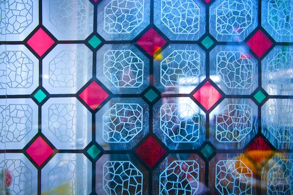 Uma Textura Complexa Incompreensível Original Interessante Padrão Fundo Mosaico Vidro — Fotografia de Stock