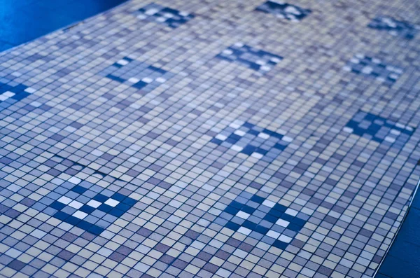 Textura Complexa Incompreensível Original Interessante Padrão Fundo Mosaicos Cerâmica Artificial — Fotografia de Stock