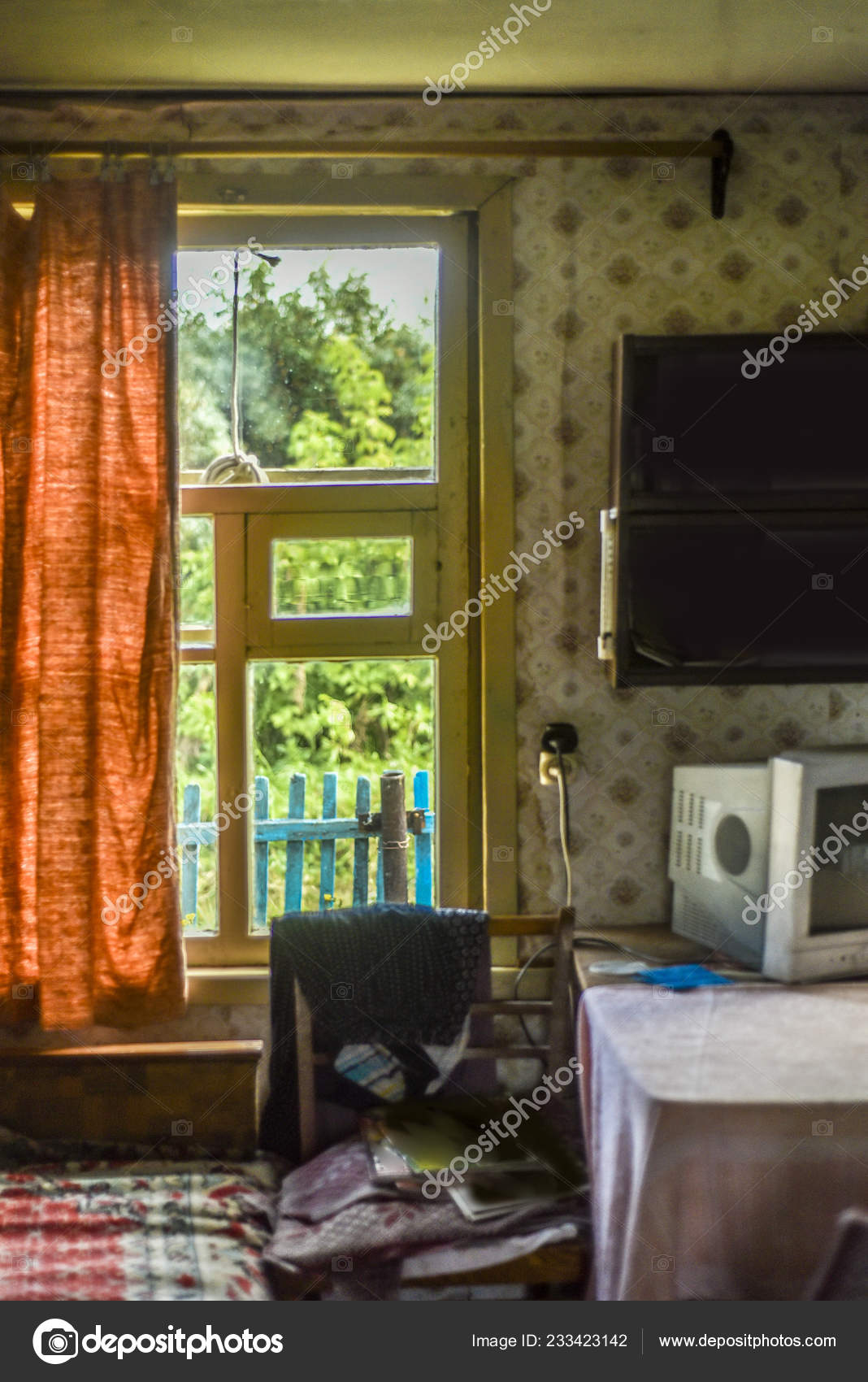 Beautiful Diverse Subject Beautiful Original Interior Village House Old Wooden Stock Photo C Sergo221972 233423142