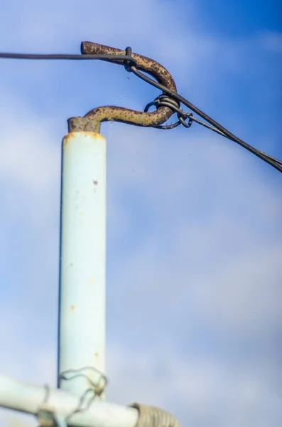 Piękny Zróżnicowany Tematu Piękne Oryginalne Urządzenie Elektryczne Budowy Linii Zasilania — Zdjęcie stockowe