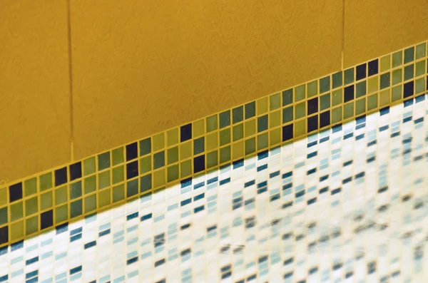 Bonito Diversificado Assunto Bela Cara Piscina Pequenas Telhas Cerâmicas Mosaicos — Fotografia de Stock