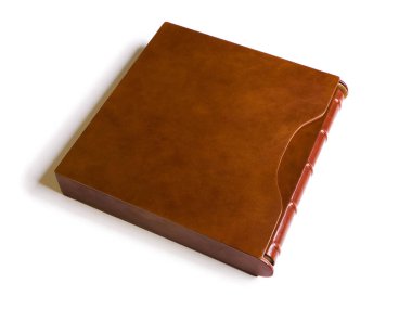 Güzel ve farklı bir konu. Güzel ve pahalı şık kitap ve albümler, fotoğraf albümleri için bellek ve bir beyaz ve açık arka plan üzerinde fotoğrafları kaydetme.