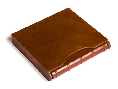 Güzel ve farklı bir konu. Güzel ve pahalı şık kitap ve albümler, fotoğraf albümleri için bellek ve bir beyaz ve açık arka plan üzerinde fotoğrafları kaydetme.