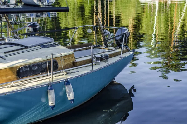 Schöne Boote Segelschiffe Und Takelage Wunderschöner Hintergrund Landschaft Und Panorama — Stockfoto