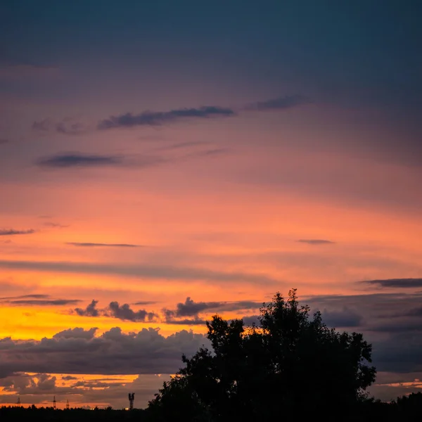 Gyönyörű Eget Felhők Szép Reggel Vagy Este Színes Égbolt Naplemente — Stock Fotó