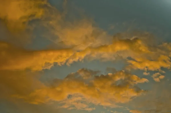 Vacker Himmel Med Moln Vacker Morgon Eller Kväll Färgglada Himlen — Stockfoto