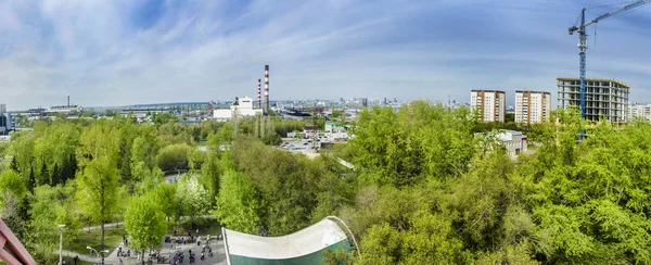 Nowosybirsk Rosja Maj 2015 Piękna Oryginalna Panorama Piękna Majestatyczna Panorama — Zdjęcie stockowe