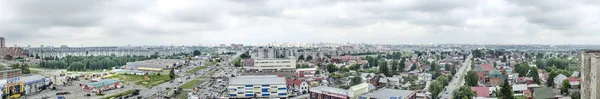 Mooi Origineel Panorama Mooi Majestueus Panorama Stedelijk Landschap Met Daken — Stockfoto