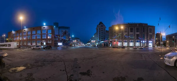 Novosibirsk Rusko Června 2017 Krásný Majestátní Panorama Městská Krajina Městského — Stock fotografie