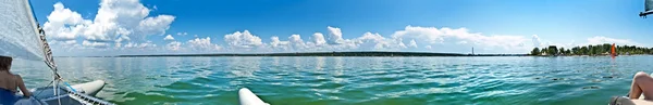 Piękna Oryginalna Panorama Piękne Tło Widok Panorama Krajobraz Przyrody Morze — Zdjęcie stockowe