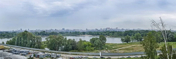 Мбаппе Оригинальная Панорама Красивый Фон Вид Пейзаж Панорама Городского Пирса — стоковое фото
