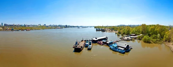 Novosibirsk Rusko Května 2011 Krásné Pozadí Zobrazení Krajina Panorama Města — Stock fotografie