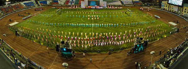 Novosibirsk Rusko Června 2013 Krásné Zázemí Zobrazení Krajina Panorama Sportovní — Stock fotografie