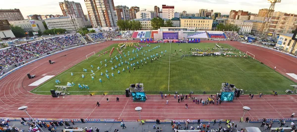 Novosibirsk Rusko Června 2013 Krásné Pozadí Zobrazení Krajina Panorama Sportovní — Stock fotografie