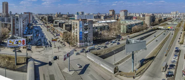 Nowosybirsk Rosja Kwiecień 2014 Piękne Tło Morze Krajobraz Panorama Miasta — Zdjęcie stockowe