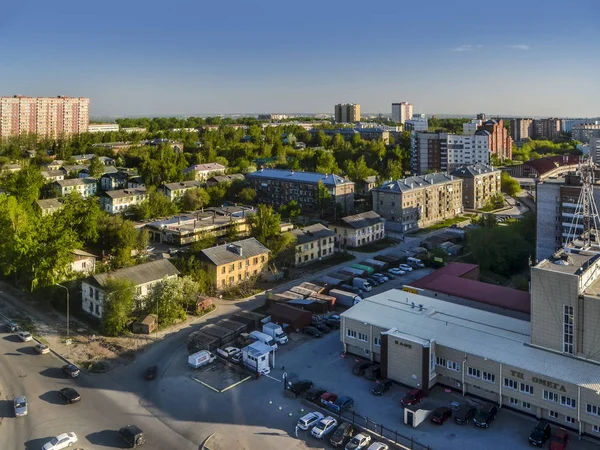 Novosibirsk Rússia Maio 2015 Fundo Bonito Vista Paisagem Panorama Cidade — Fotografia de Stock