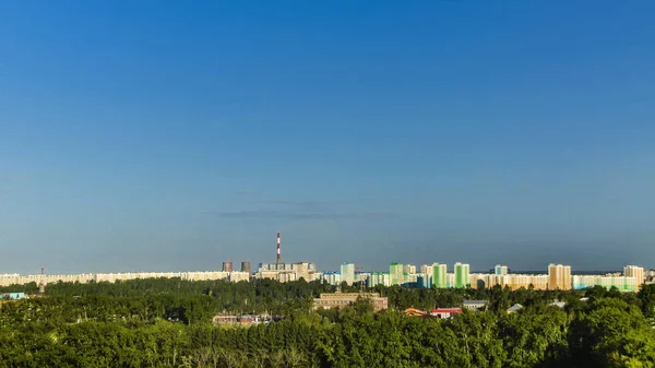 Fundo Bonito Vista Paisagem Panorama Cidade Diurna Capital Cima Telhados — Fotografia de Stock