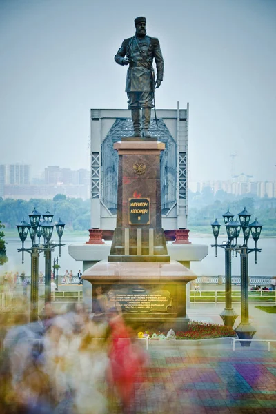 Novossibirsk Russie Juin 2012 Beau Fond Vue Paysage Monument Monument — Photo