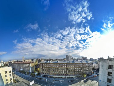 Cityscape ve evleri.