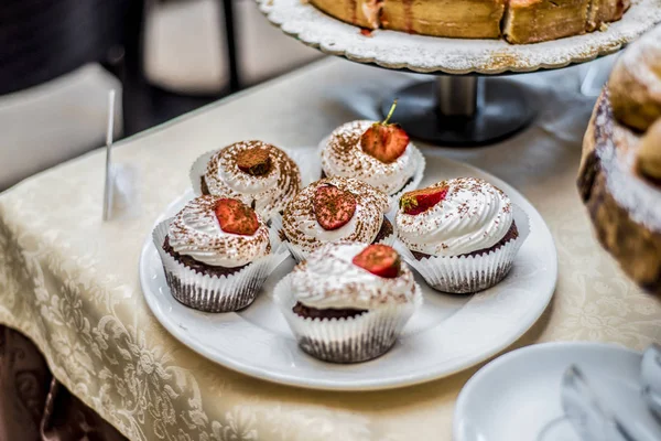 Bella vista e cibo . — Foto Stock