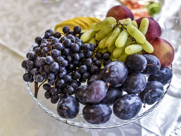 Schöne Aussicht und Essen. — Stockfoto