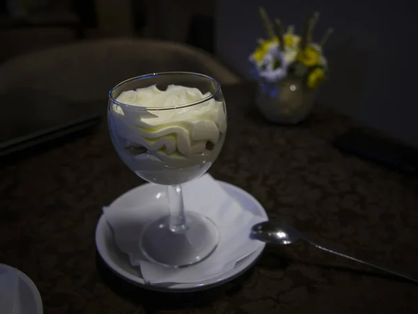 Bela vista e comida . — Fotografia de Stock