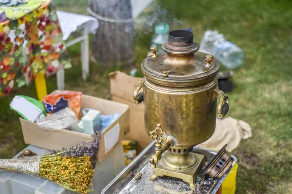 Beautiful view of the kettle. — Stock Photo, Image