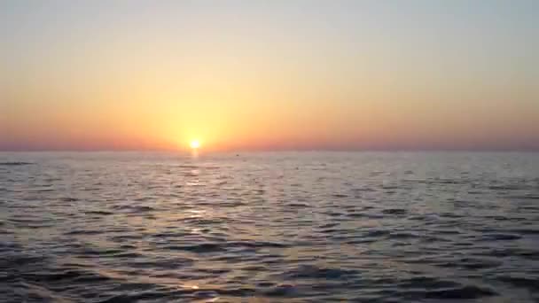 Θάλασσα Ωκεανός Timelapse Ανατολή Ηλίου — Αρχείο Βίντεο